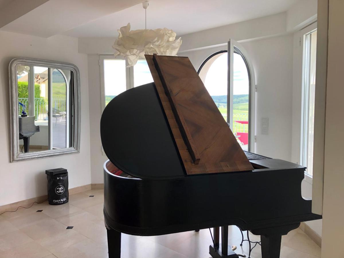 Villa FLORESSENS EN CHAMPAGNE Terrasse privative sur le vignoble à Fleury-la-Riviere Extérieur photo